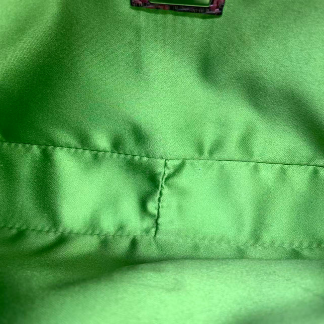 Fendi Baguette Purple Lizard Skin Leather Handbag