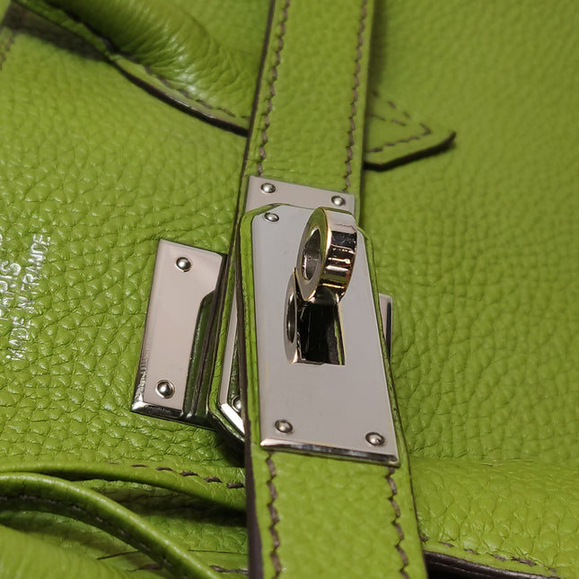 Hermès Birkin 35 Togo Green Vert Anis 37 Palladium Hardware 2008