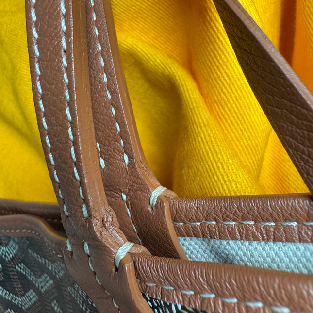 Goyard Saint Louis GM Tote Large Brown Goyardine Canvas 2018