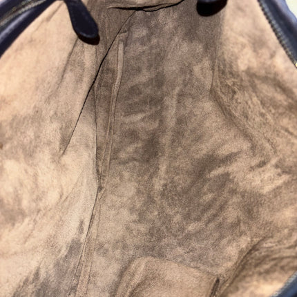 Bottega Veneta Veneta Hobo Dark Navy Intreciatto Leather Bag Large 47cm