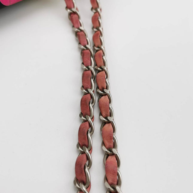 Chanel 2.55 Flap Bag Vintage Chocolate Bar Multipocket 2000 Large Black Fabric with Bird Print