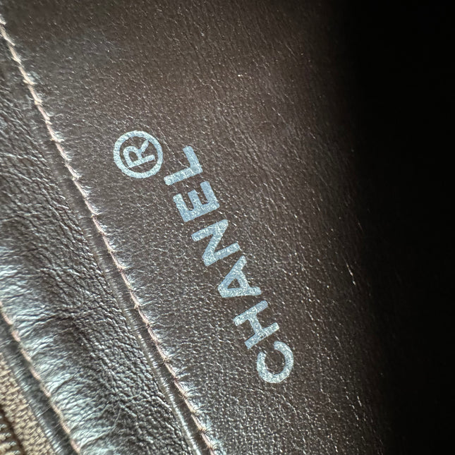 Chanel Classic Flap Medium Dark Chocolate Brown Suede Leather Silver HW, 1996-1997