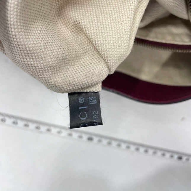 Sold Gucci Jackie 1961 Soft Medium Leather Bag Burgundy Red