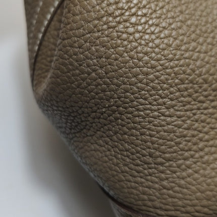 Hermes Garden Party 36 Etoupe Grey Calfskin Leather Handbag 2012