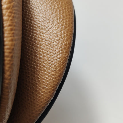 Dior Saddle 2019 Medium Tan Brown Grained Calfskin Leather Bag