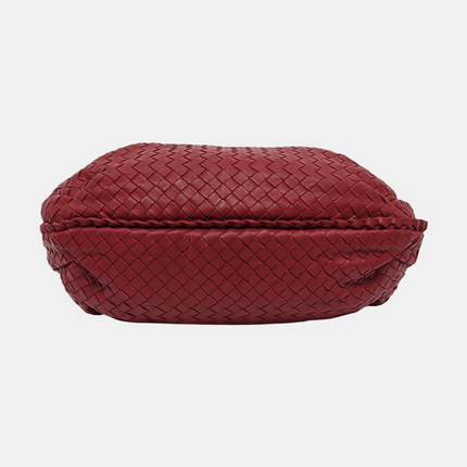 Bottega Veneta Belly Hobo Intrecciato Red Burgundy Medium 40cm