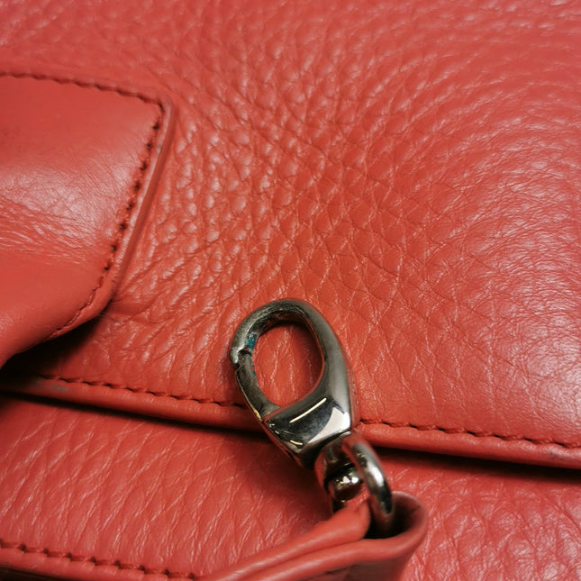 Chanel Cerf Executive Medium Coral Pink Leather Handbag with Strap 35cm