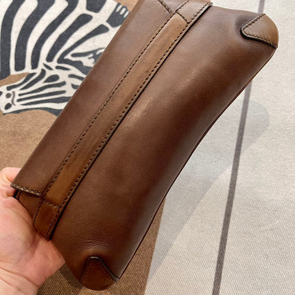 Gucci Horsebit 1955 Small Coffee Brown Leather Shoulder Bag