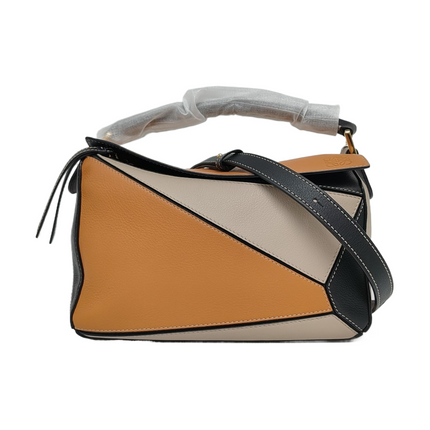 Loewe Puzzle Small Tricolor Caramel Sand Black Crossbody Bag-Luxbags