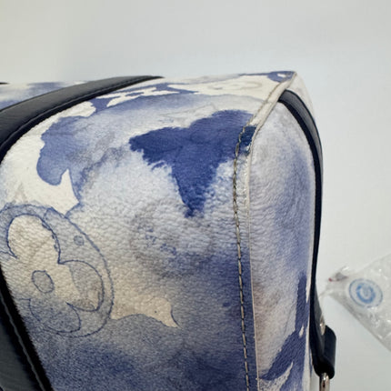 Louis Vuitton Keepall XS Blue Watercolor Leather and PU Crossbody Bag