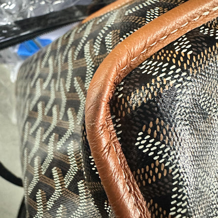 Goyard Anjou PM Medium Tote Brown Reversible Leather Lining