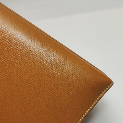 Hermes Kelly 28 Sellier Brown Gold Epsom Leather Gold Hardware 1985