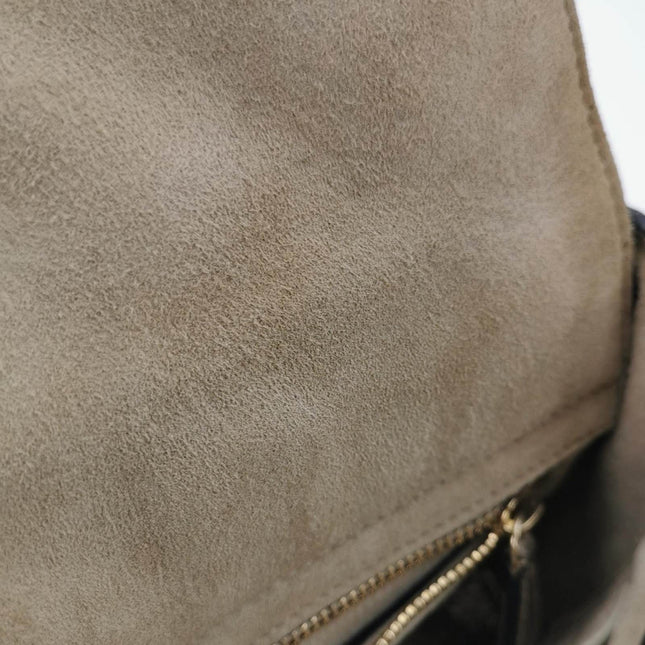 Sold Lady Dior Mini Supple Calfskin Leather Gold Cannage Handbag with Strap