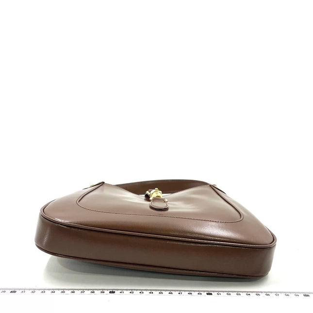 Gucci Jackie 1961 Small Brown Smooth Leather Bag
