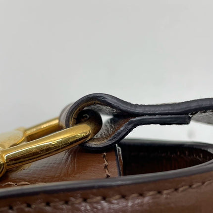 Sold Gucci 1955 Horsebit Shoulder Bag Caramel Brown Small Leather