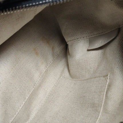 Loewe Puzzle Small Black Smooth Leather White Logo With Metal Feet 2016