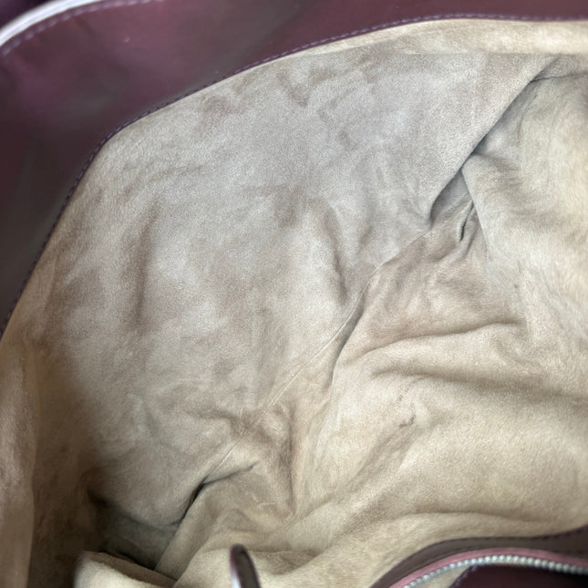 Bottega Veneta Roma Burgundy Intrecciato Nappa Leather Large 35cm
