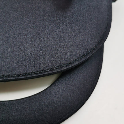 Lady Dior Mini Black Silk with Crystals Silver Hardware