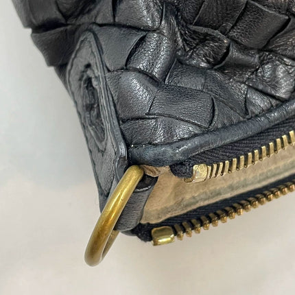 Bottega Veneta Maxi Convertible Tote Bag Hobo Black Leather Two-way Carry 50cm