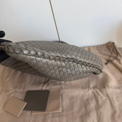 Bottega Veneta Hobo Bag Lambskin leather Dark Grey 47cm