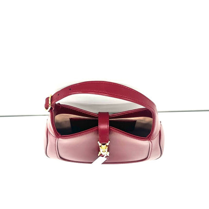 Gucci Jackie 1961 Mini Red Burgundy Leather Bag
