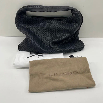 Bottega Veneta Veneta Hobo Maxi Black Leather 52-54cm