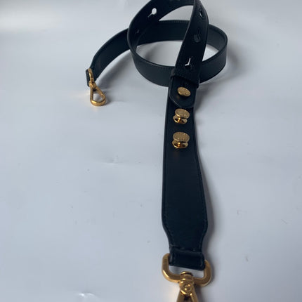 Sold Fendi Baguette Black Leather 3D FF Motif Crossbody bag Medium