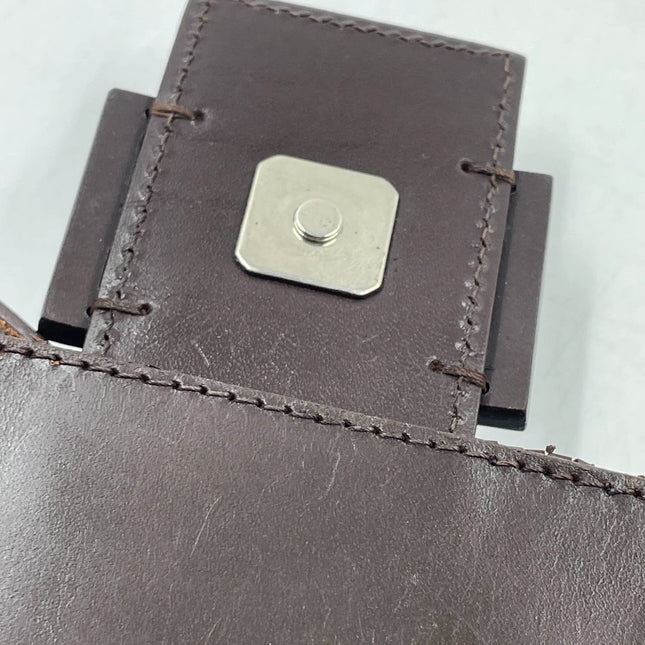 Sold Fendi Baguette Vintage Dark Chocolate Brown Glitter Beads