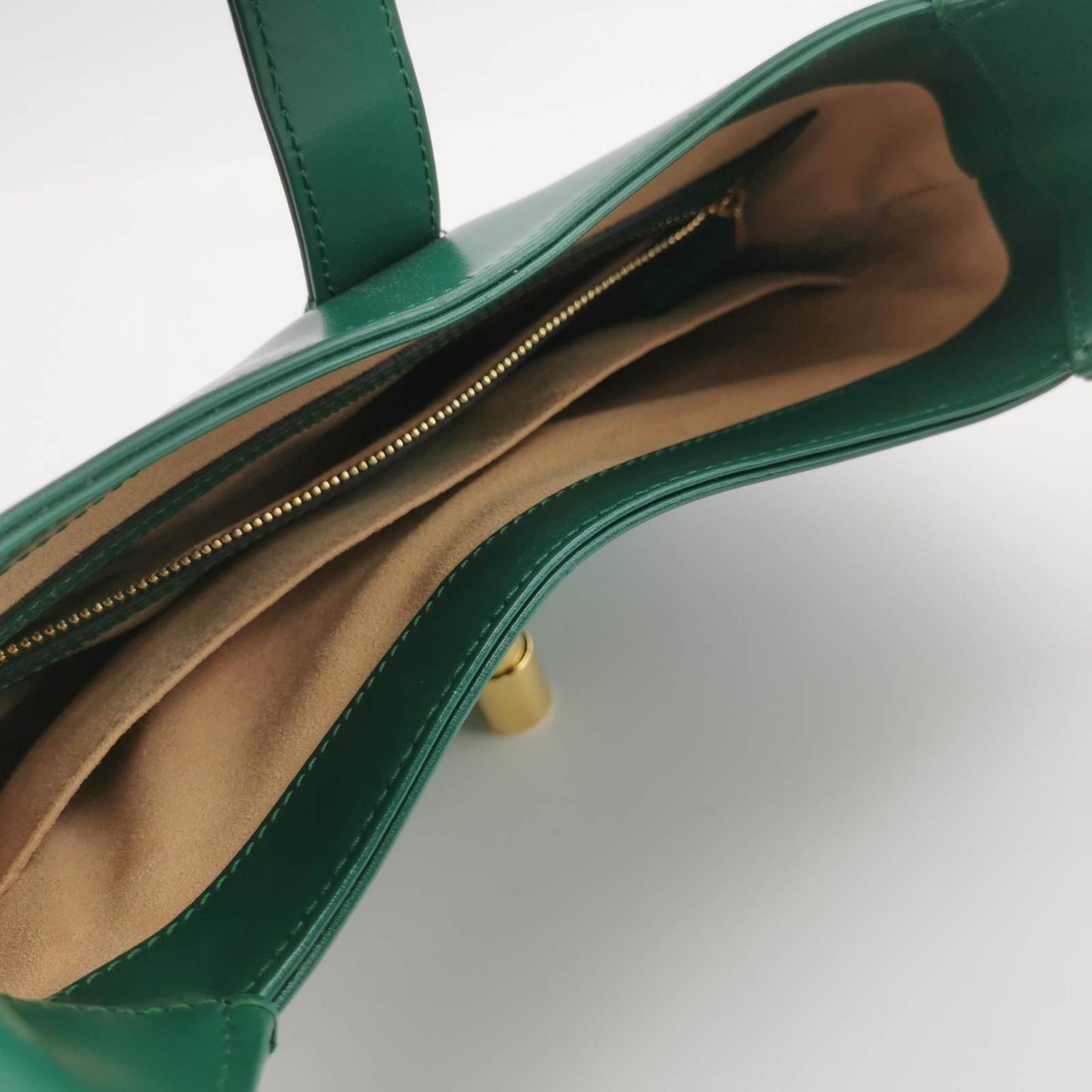 Gucci Jackie 1961 Green Leather Bag Small with Adjustable Strap