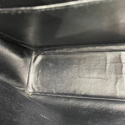 Chanel Classic Flap Jumbo Black Caviar Leather Single Flap Silver Hardware 2006-08