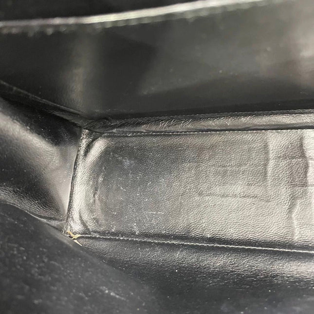 Chanel Classic Flap Jumbo Black Caviar Leather Single Flap Silver Hardware 2006-08