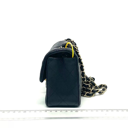Chanel Classic Flap Mini 2016 Black Lambskin Leather Gold Hardware