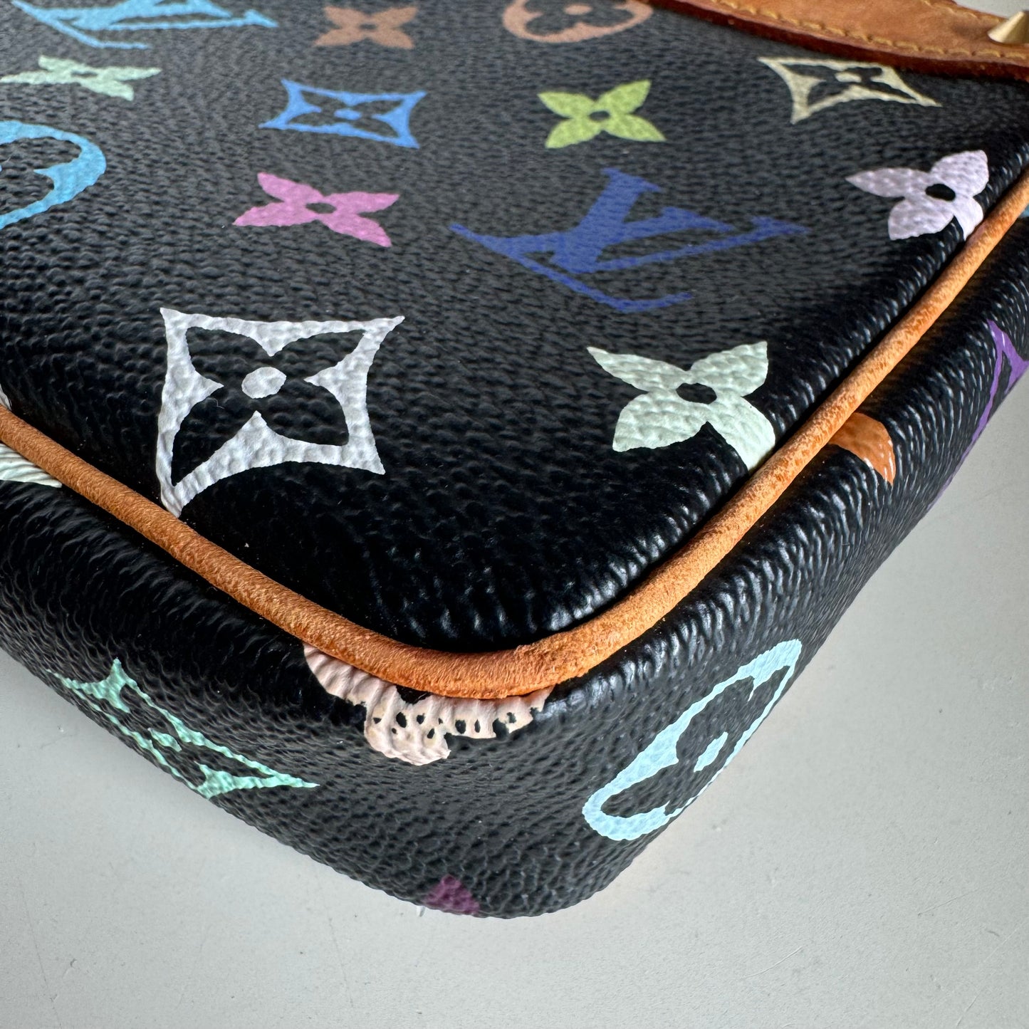 Louis Vuitton x Takashi Murakami Pochette Accessoire Black Multicolor