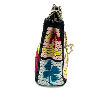 Chanel Rare Precious Symbols Needlepoint East West Shoulder Bag