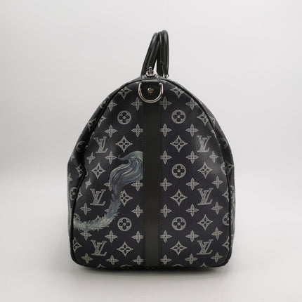 Louis Vuitton x Chapman Brothers Keepall 55 Bandouliere Lion Navy