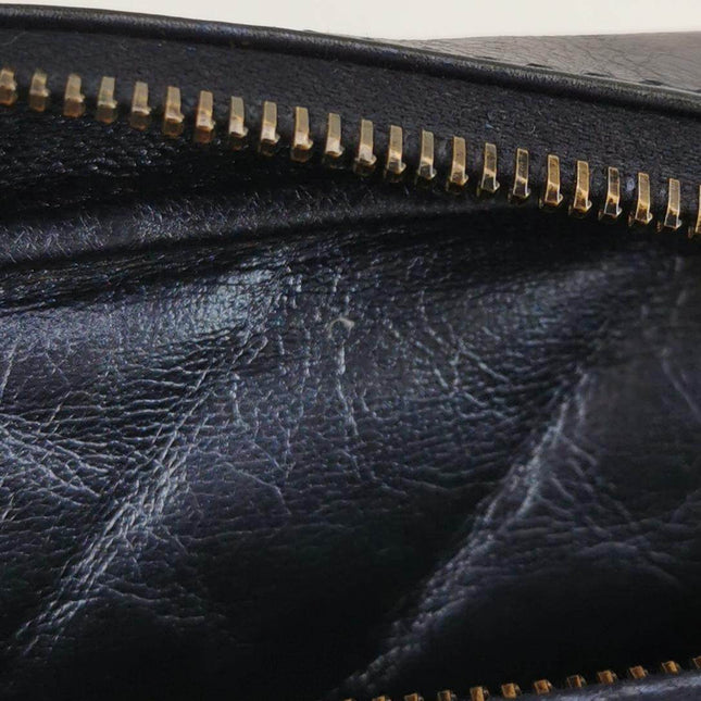 Sold Chanel 2008 Metallic Aged Calfskin Quilted Small 2.55 Mademoiselle Camera Case Bag Blue
