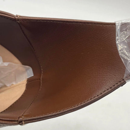 Gucci Jackie 1961 Large Brown Leather and Monogram Web with Long Strap