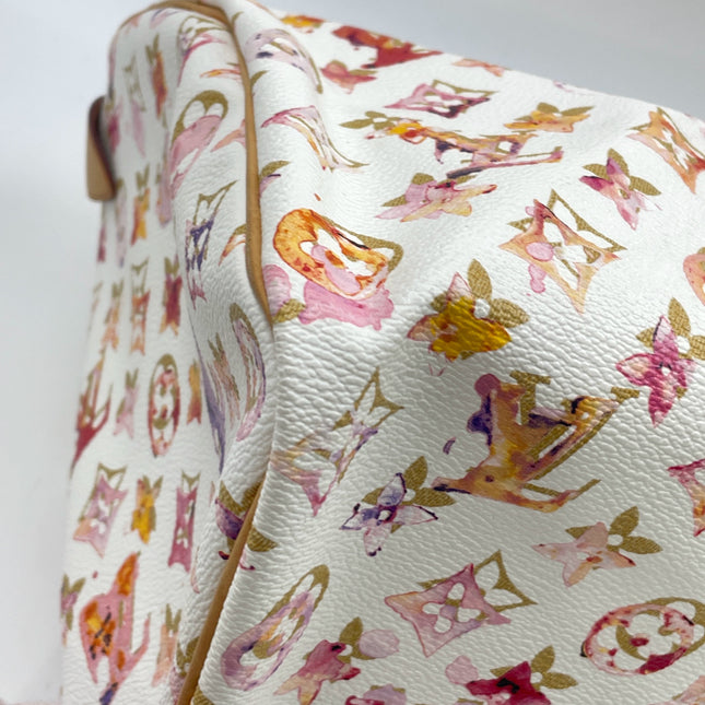 Louis Vuitton Speedy 35 Monogram Watercolor Pink Handbag Richard Prince 2008