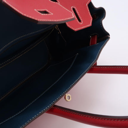 Hermes Birkin 30 Epsom Leather Red Rouge Casaque Gold Hardware 2012