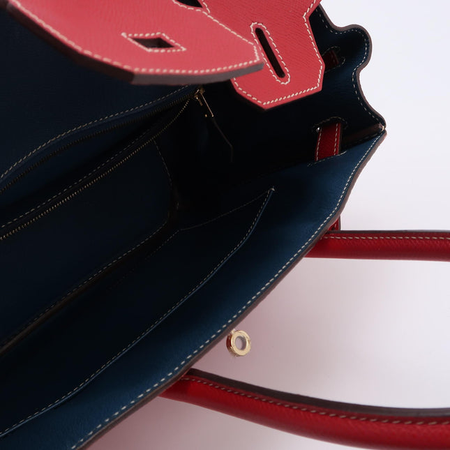 Hermes Birkin 30 Epsom Leather Red Rouge Casaque Gold Hardware 2012