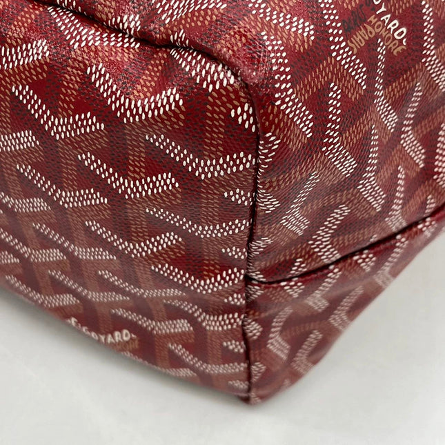Goyard Saint Louis PM Tote Medium Red Goyardine 2017
