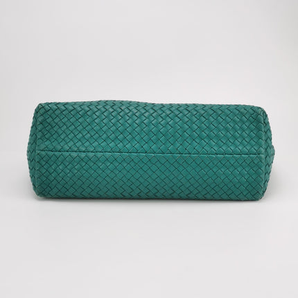 Bottega Veneta Cabat Large Intreccio Leather Tote Bag Green with Pouch 40cm