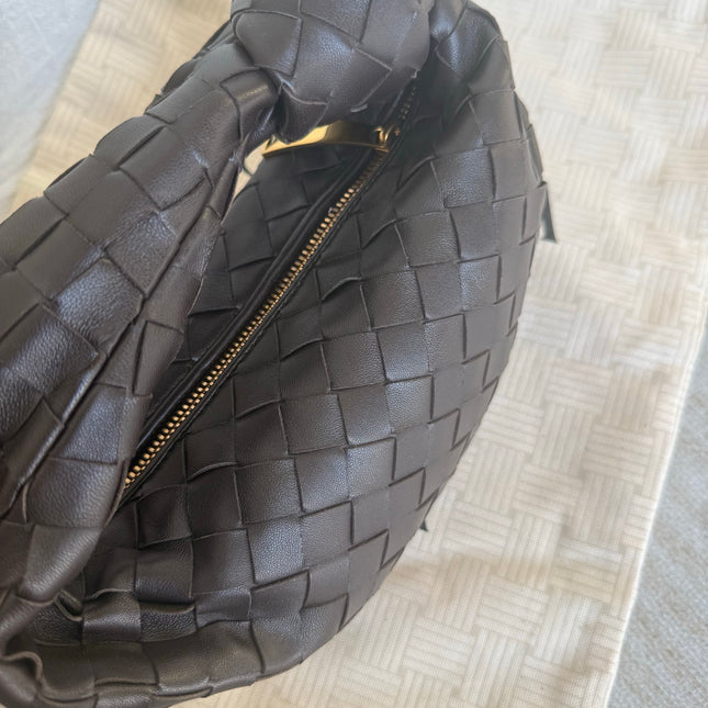 Bottega Veneta Jodie Mini Dark Chocolate Brown Leather