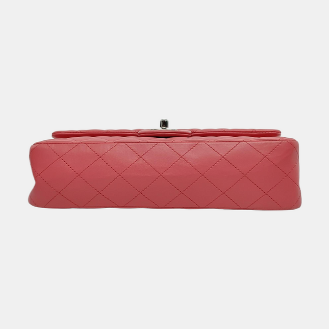 Chanel Timeless Classic Flap Medium Pink Lambskin Leather Gold Hardware