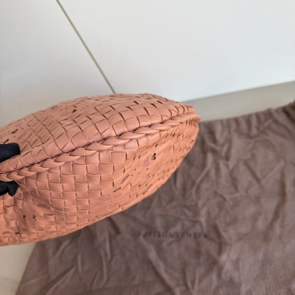 Bottega Veneta Hobo Bag Leather Beige Small 40cm Butterfly Cutout