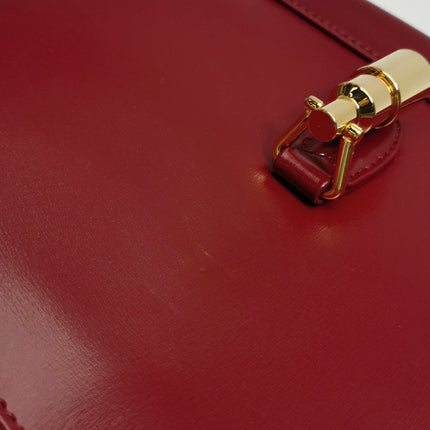 Gucci Jackie 1961 Red Burgundy Leather Bag Small Shoulder Bag