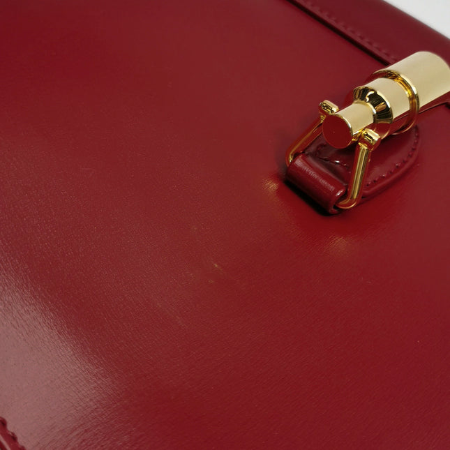 Gucci Jackie 1961 Red Burgundy Leather Bag Small Shoulder Bag