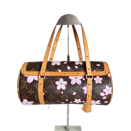 Louis Vuitton x Takashi Murakami Papillon 28 Cherry Blossom Monogram Handbag