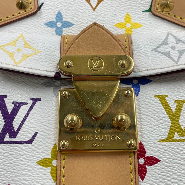 Louis Vuitton x Takashi Murakami Speedy 30 Lock White Multicolor