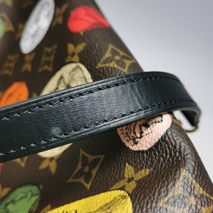 Louis Vuitton Speedy 25 Bandouliere Fornasetti Louvre Stamps